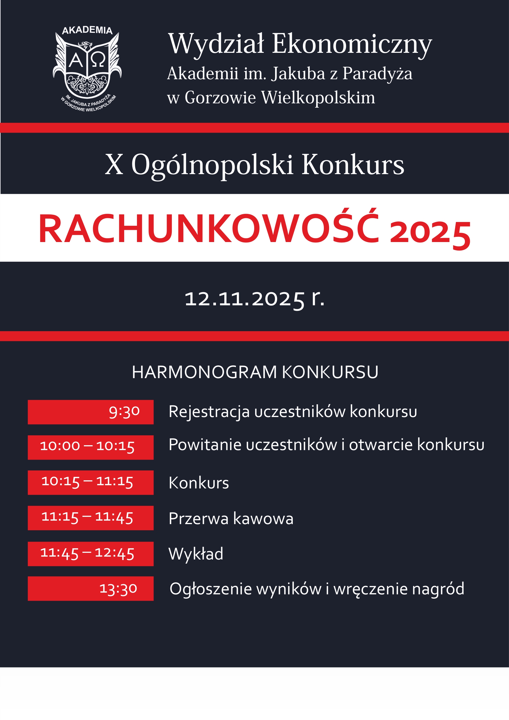 X Ogólnopolski Konkurs „Rachunkowość 2025”