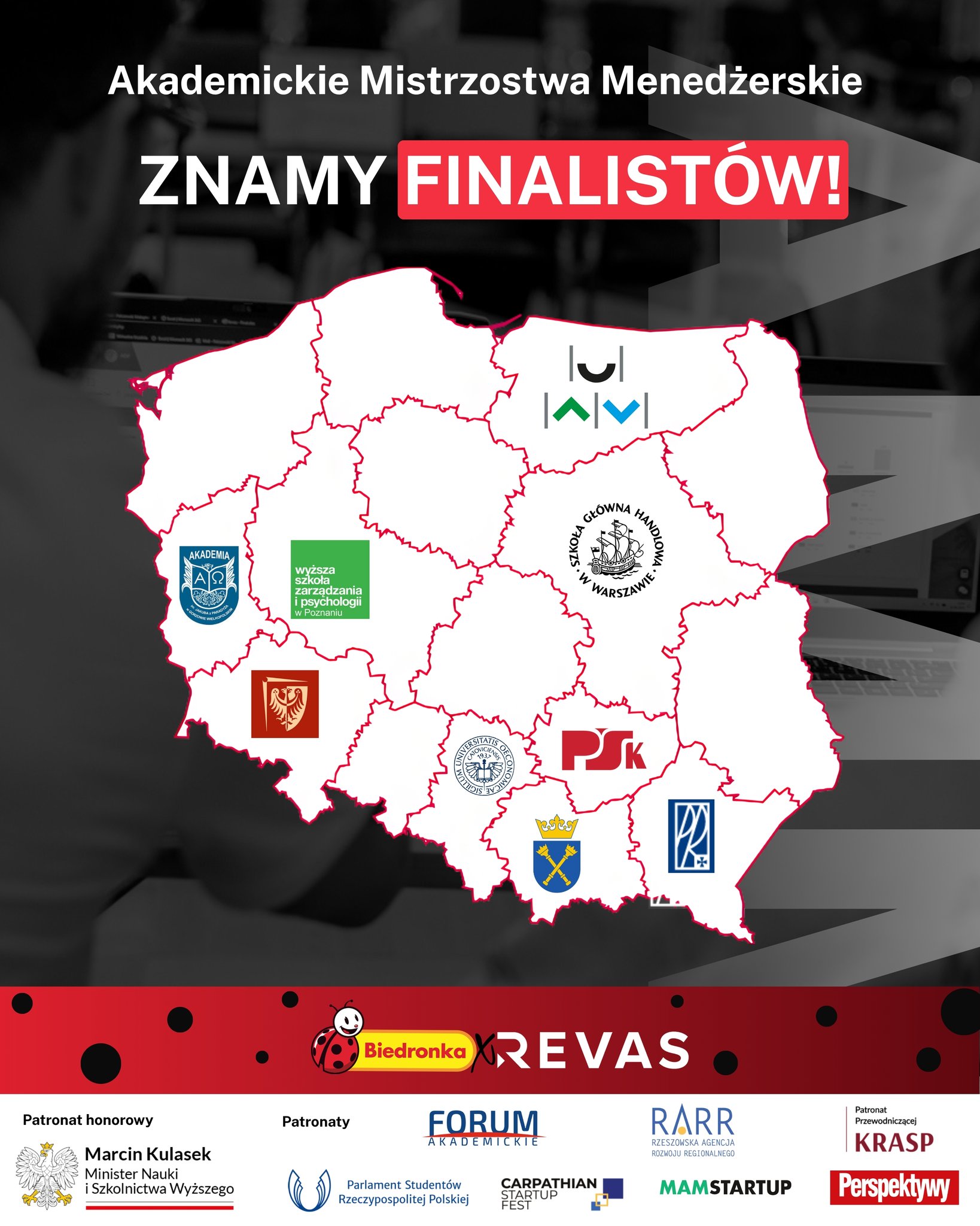 Jesteśmy w&nbsp;FINALE Akademickich Mistrzostw Menedżerskich z&nbsp;absolutnie NAJLEPSZYM wynikiem w&nbsp;Polsce!
